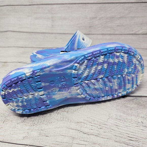 NWT Crocs Classic Crocs Marbled‎ Sandal Women's Clog Size 9 - Picture 6 of 8